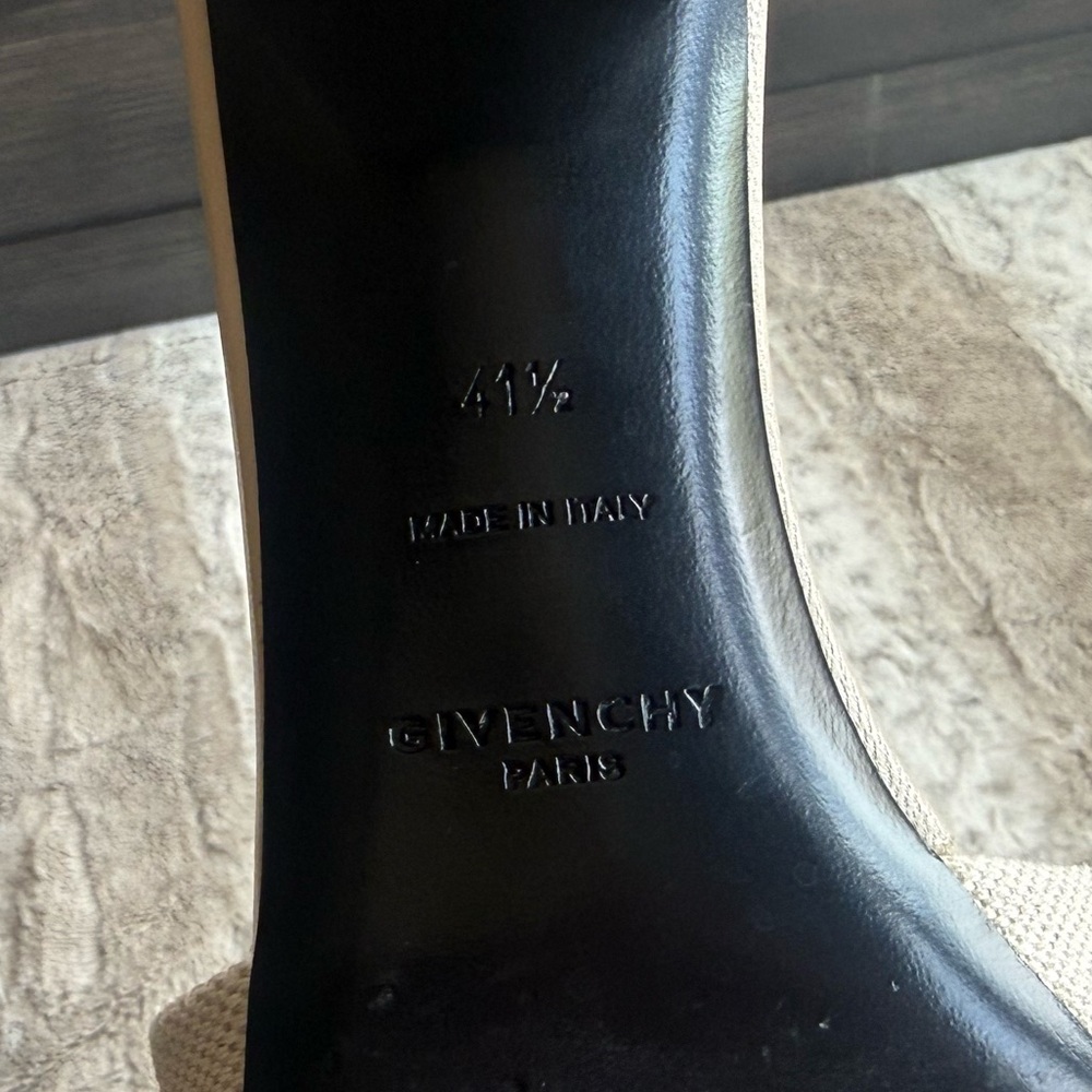 GIVENCHY 4g Slide Sandal In Beigeblack 41.5 - Picture 13 of 13